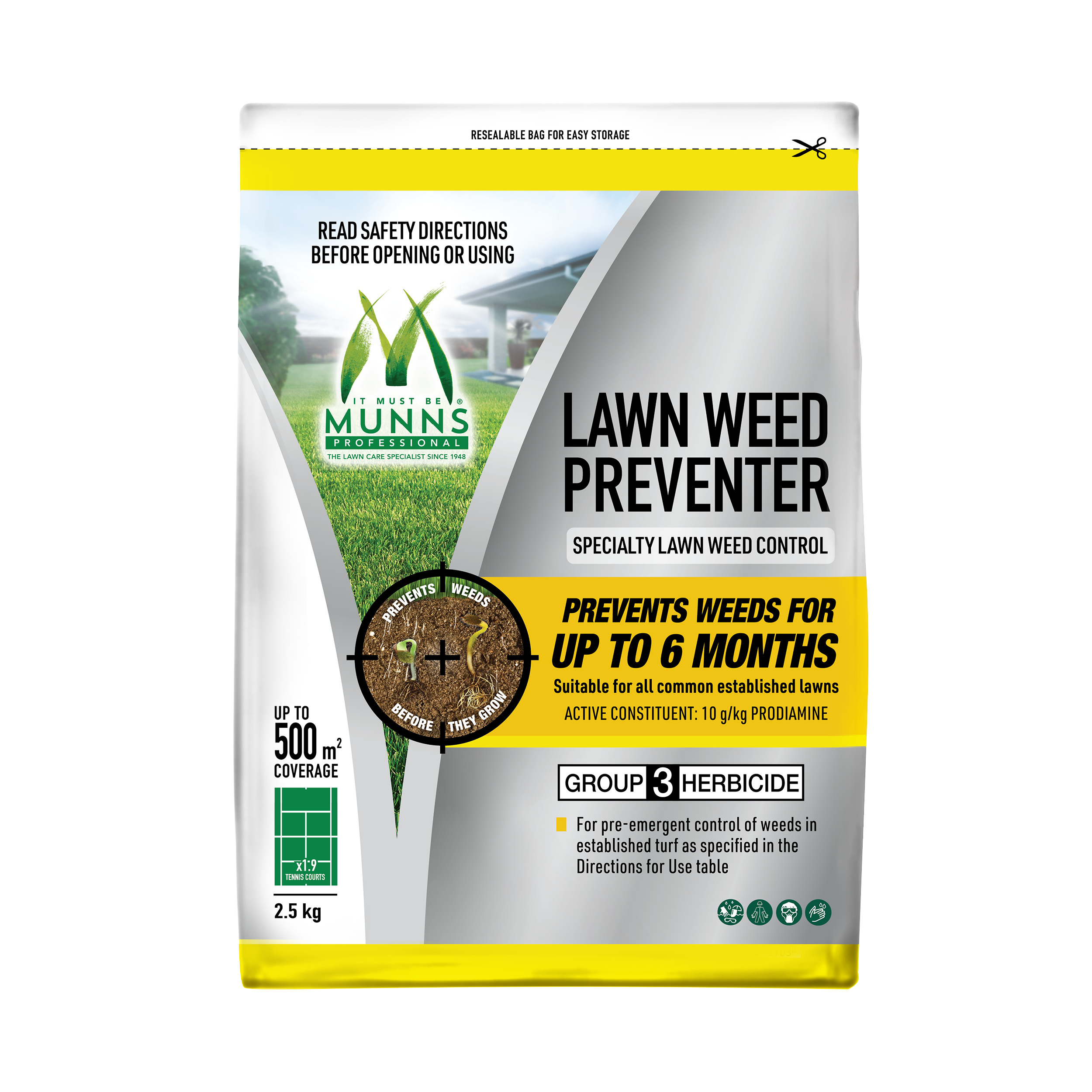 Munns Lawn Weed Preventer 2.5kg
