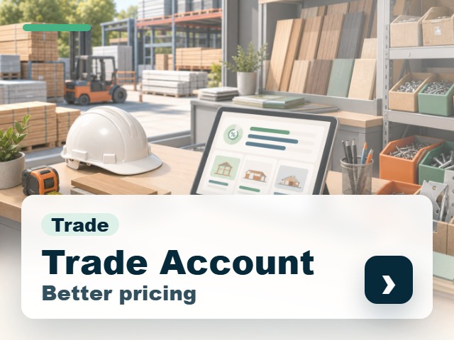 Trade Account small campaign advert for better trade pricing