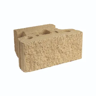 Interlocking Flushface Retaining Wall Block Almond 455 x 315 x 200mm